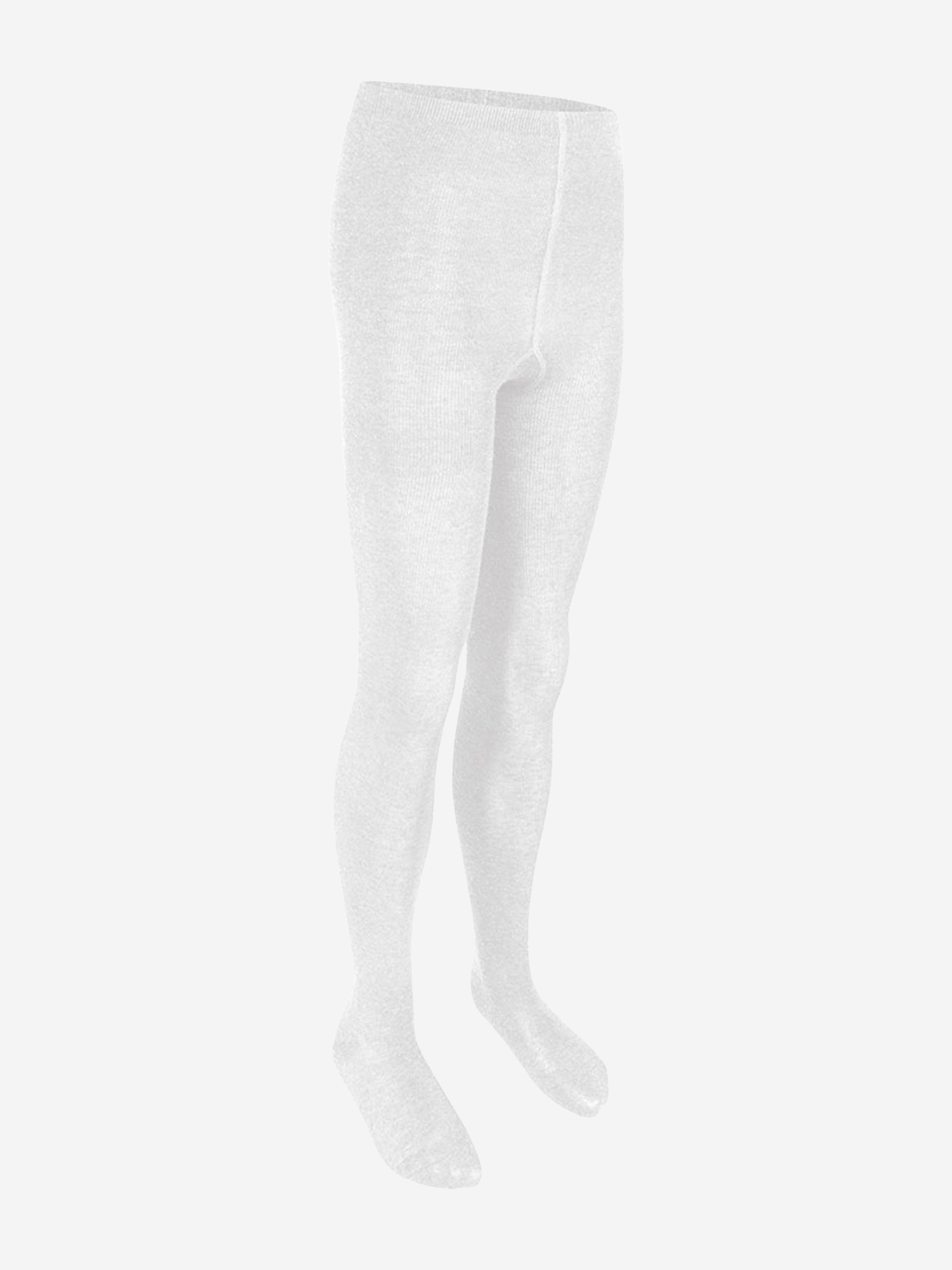 Zeco Girls School Cotton Tights (2 Pack) in White