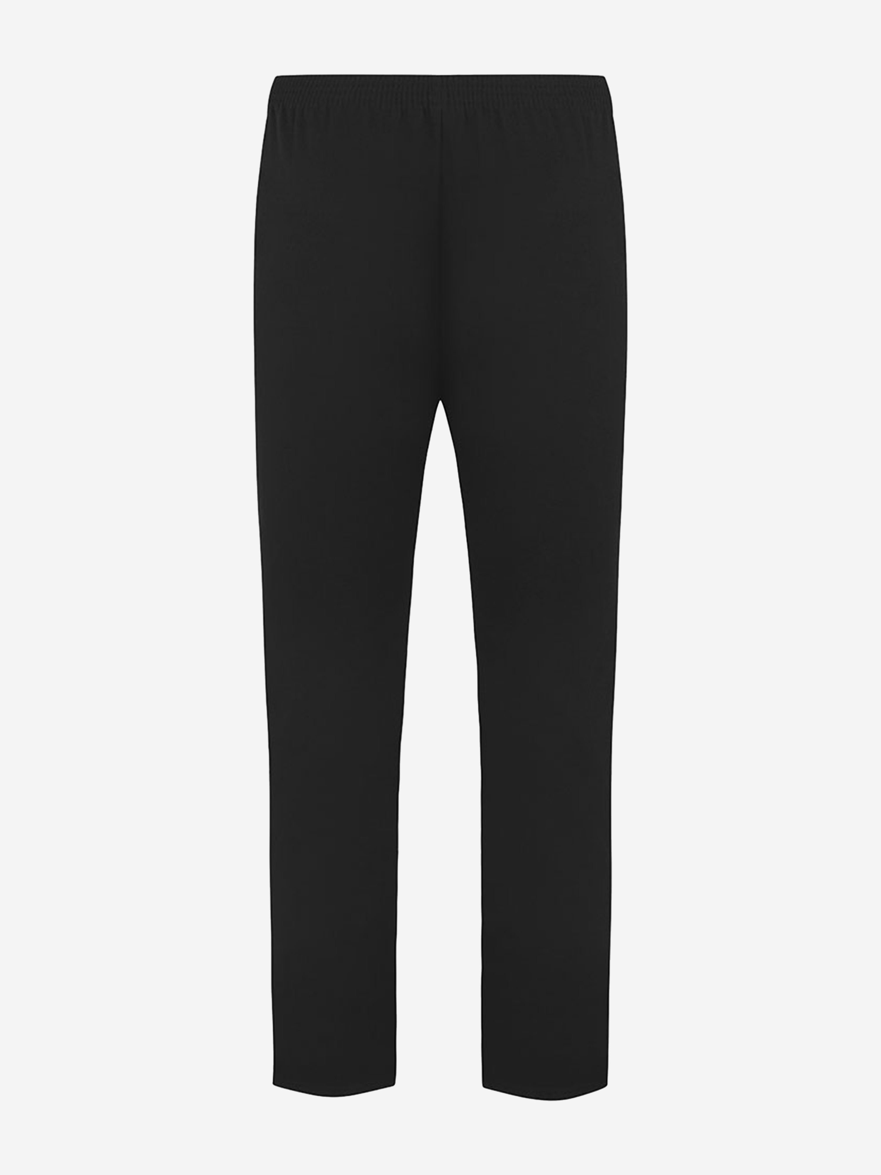 Zeco Girls School Slim Fit Trousers (Elastic Black) in Black