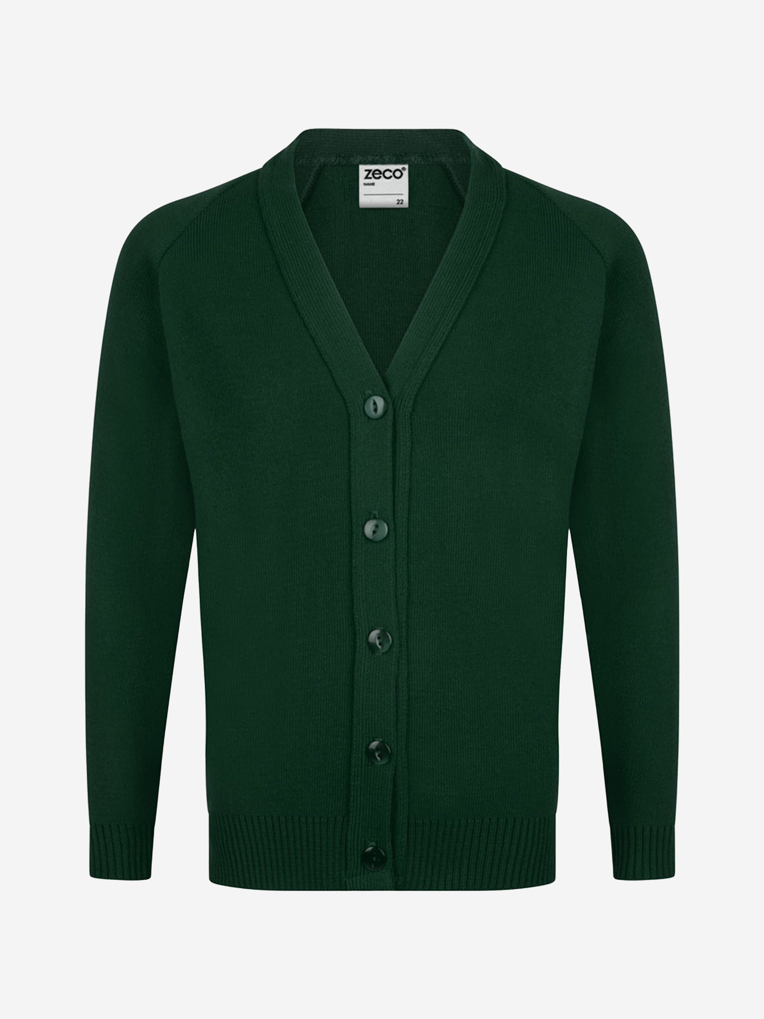 Zeco Kids School Knitted Cardigan in Green