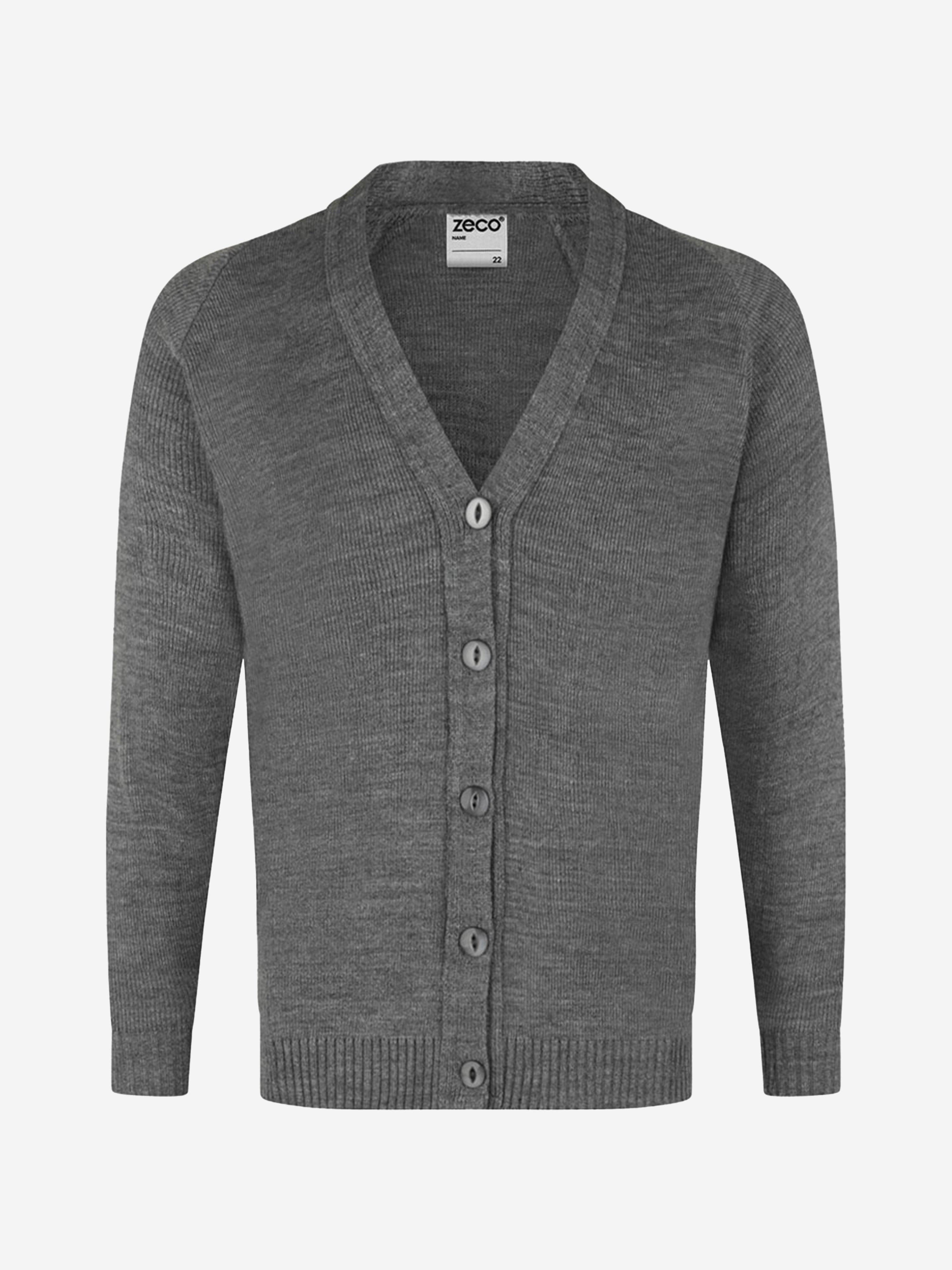 Zeco Kids School Knitted Cardigan in Grey