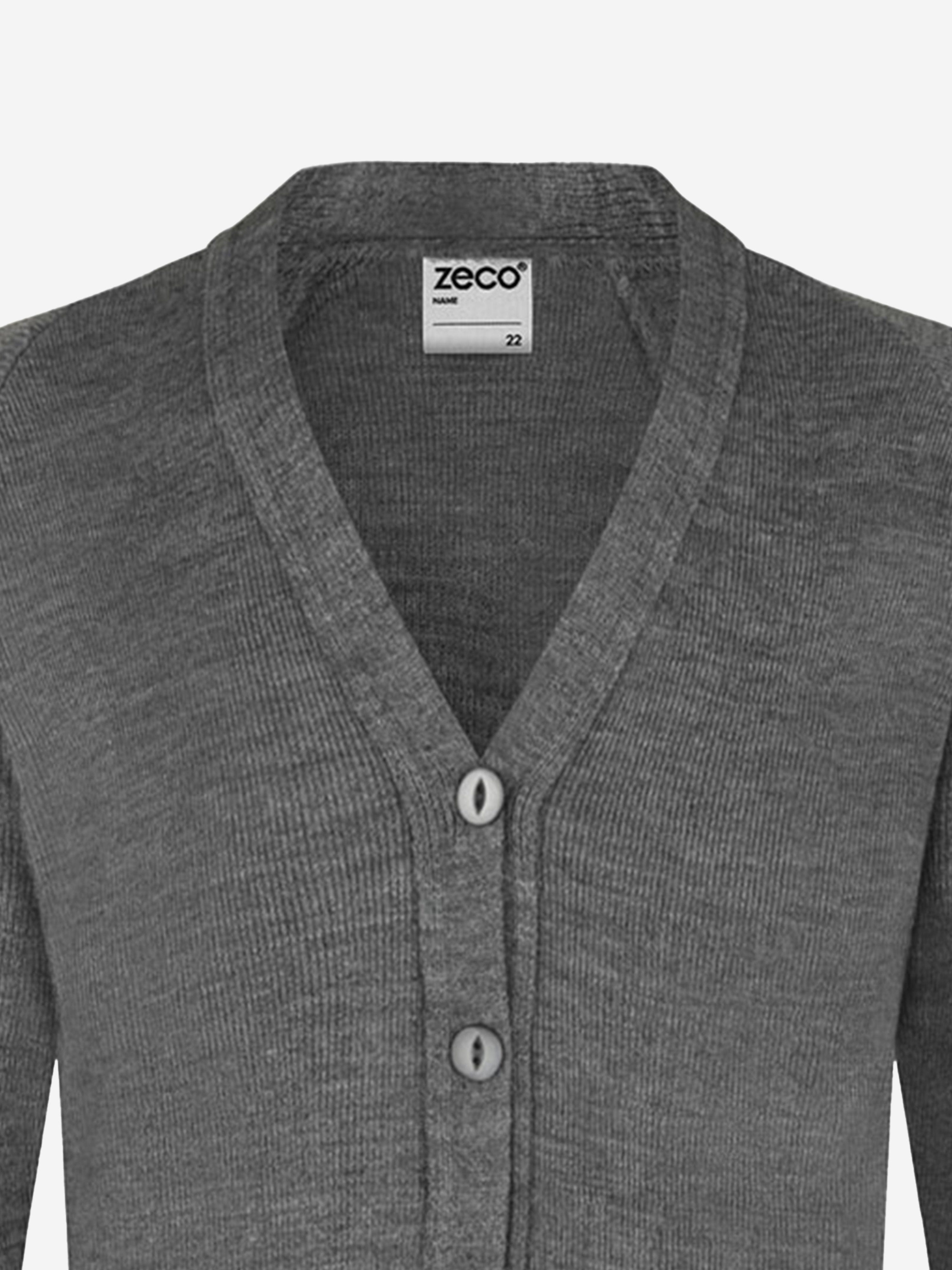 Zeco Kids School Knitted Cardigan in Grey