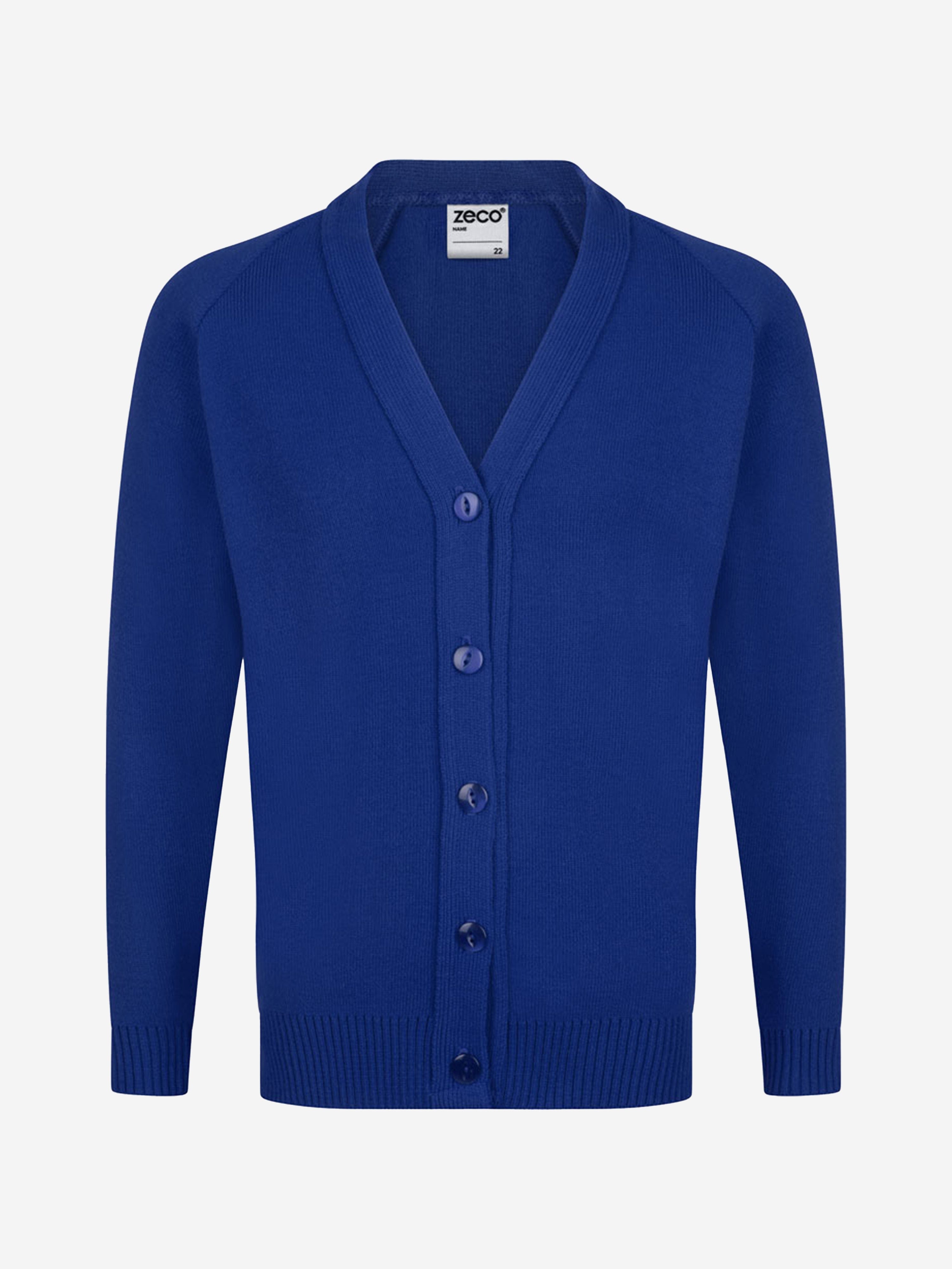 Zeco Kids School Knitted Cardigan in Blue