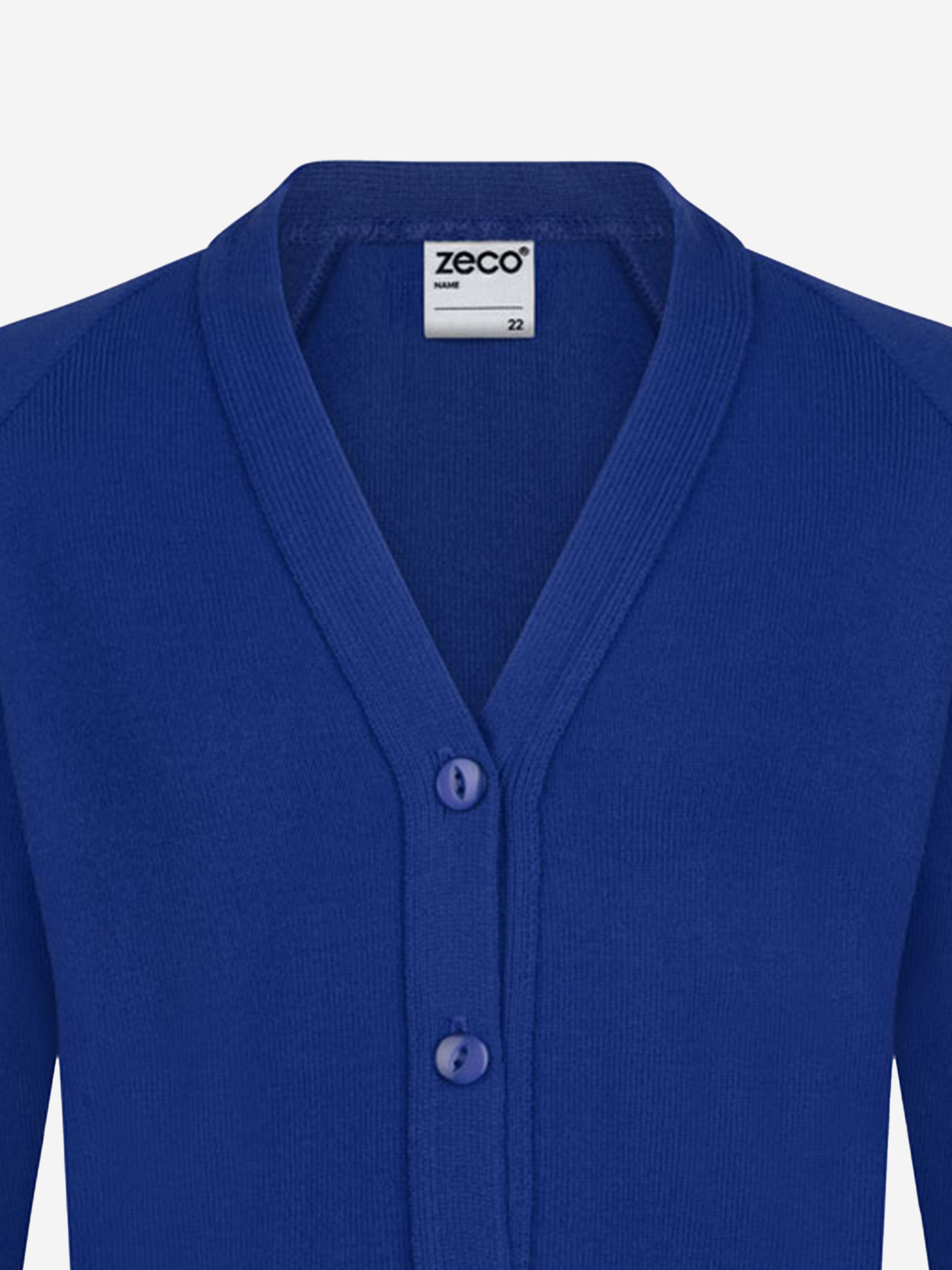 Zeco Kids School Knitted Cardigan in Blue