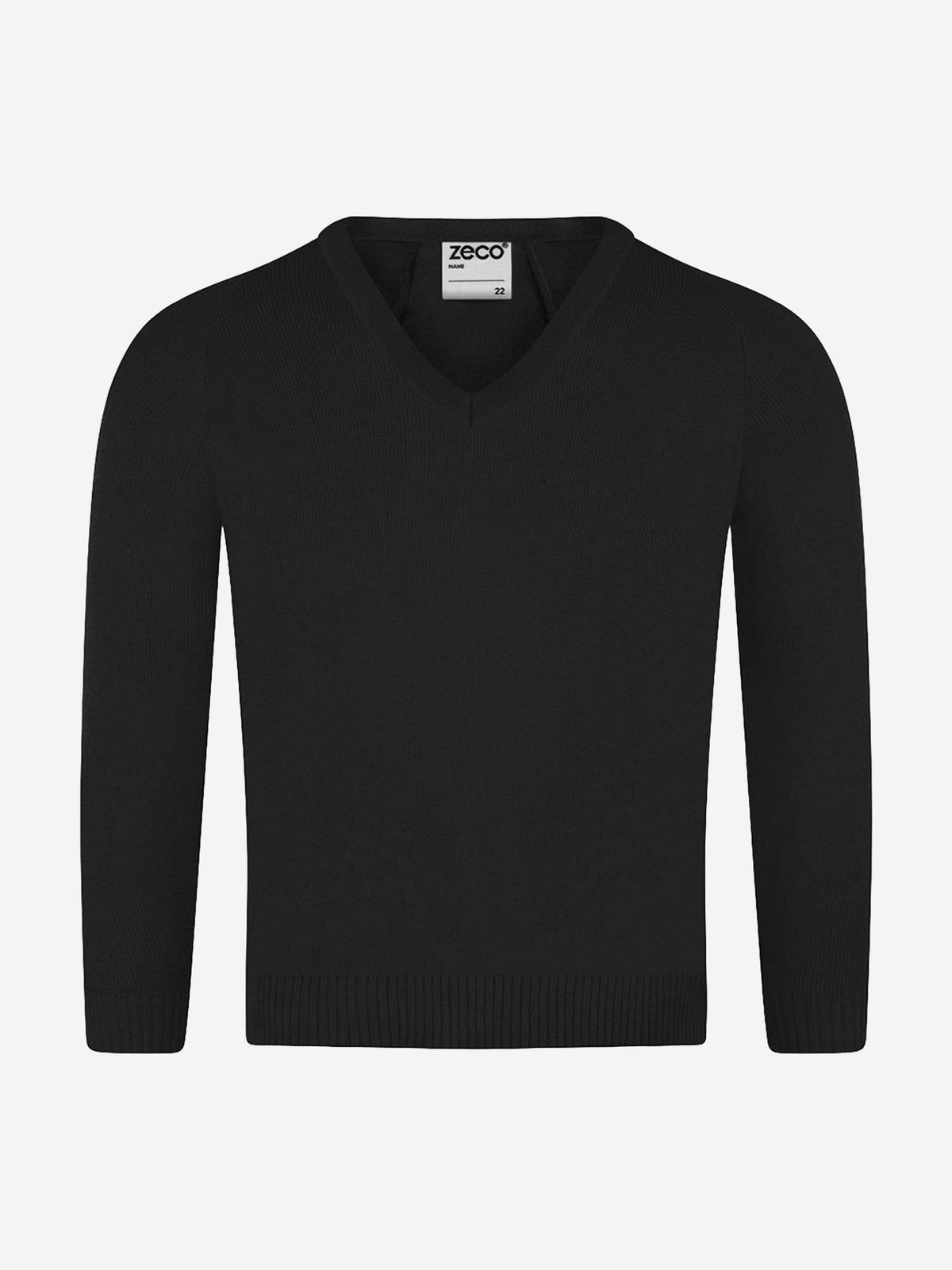 Zeco School Knitted V Neck Jumper
