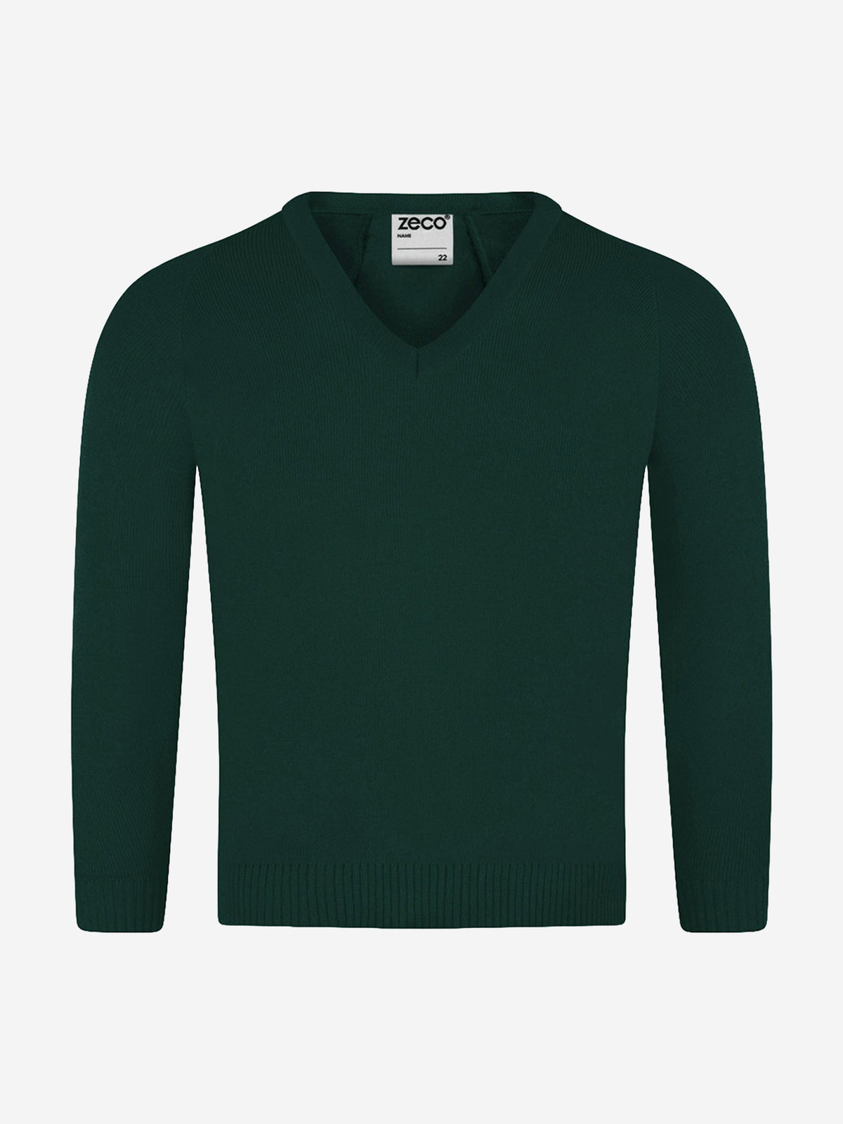 Zeco School Knitted V Neck Jumper