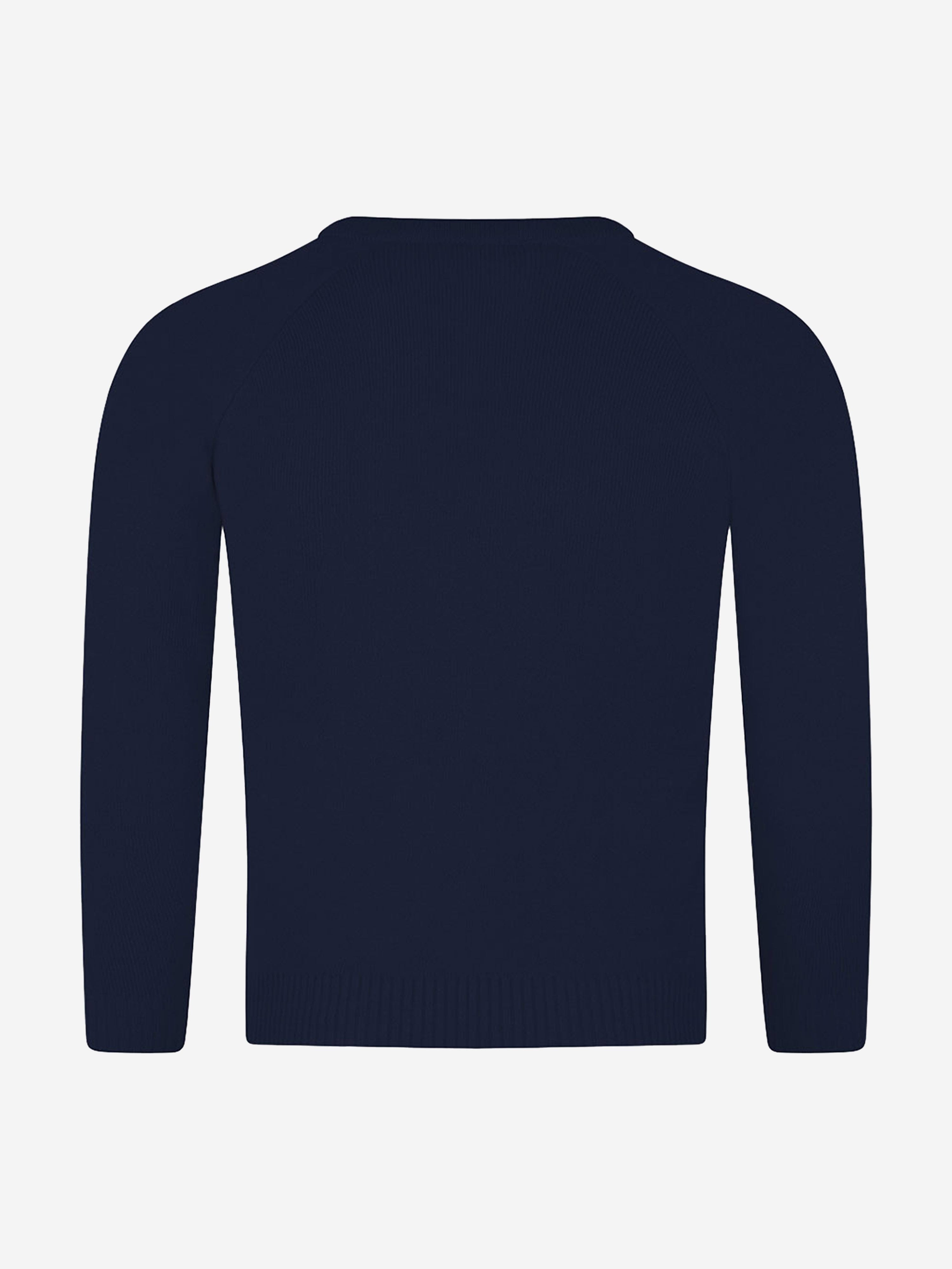 Zeco Kids School Knitted V-Neck Jumper in Navy