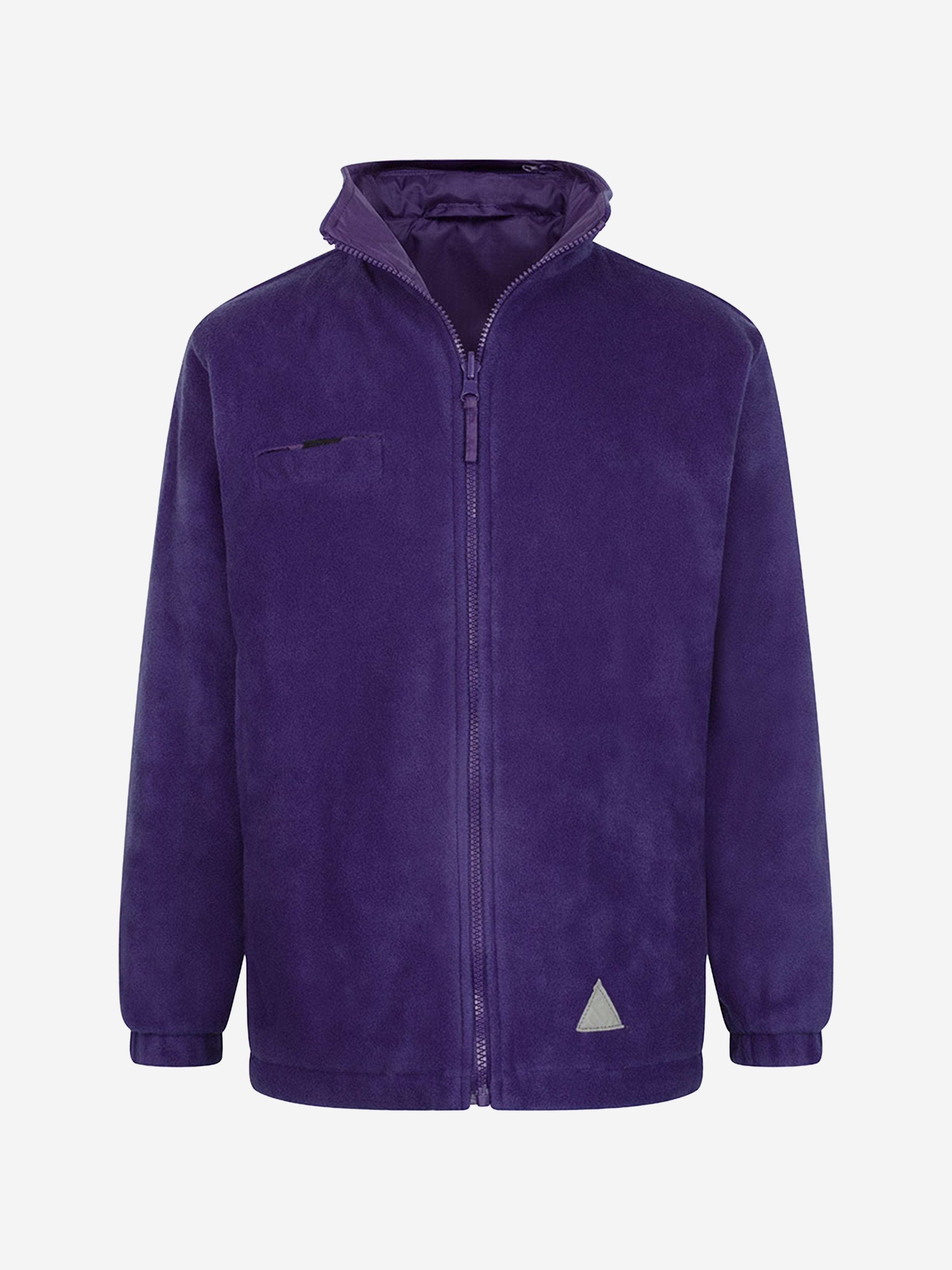 Zeco Kids School Reversible Fleece Jacket in Purple