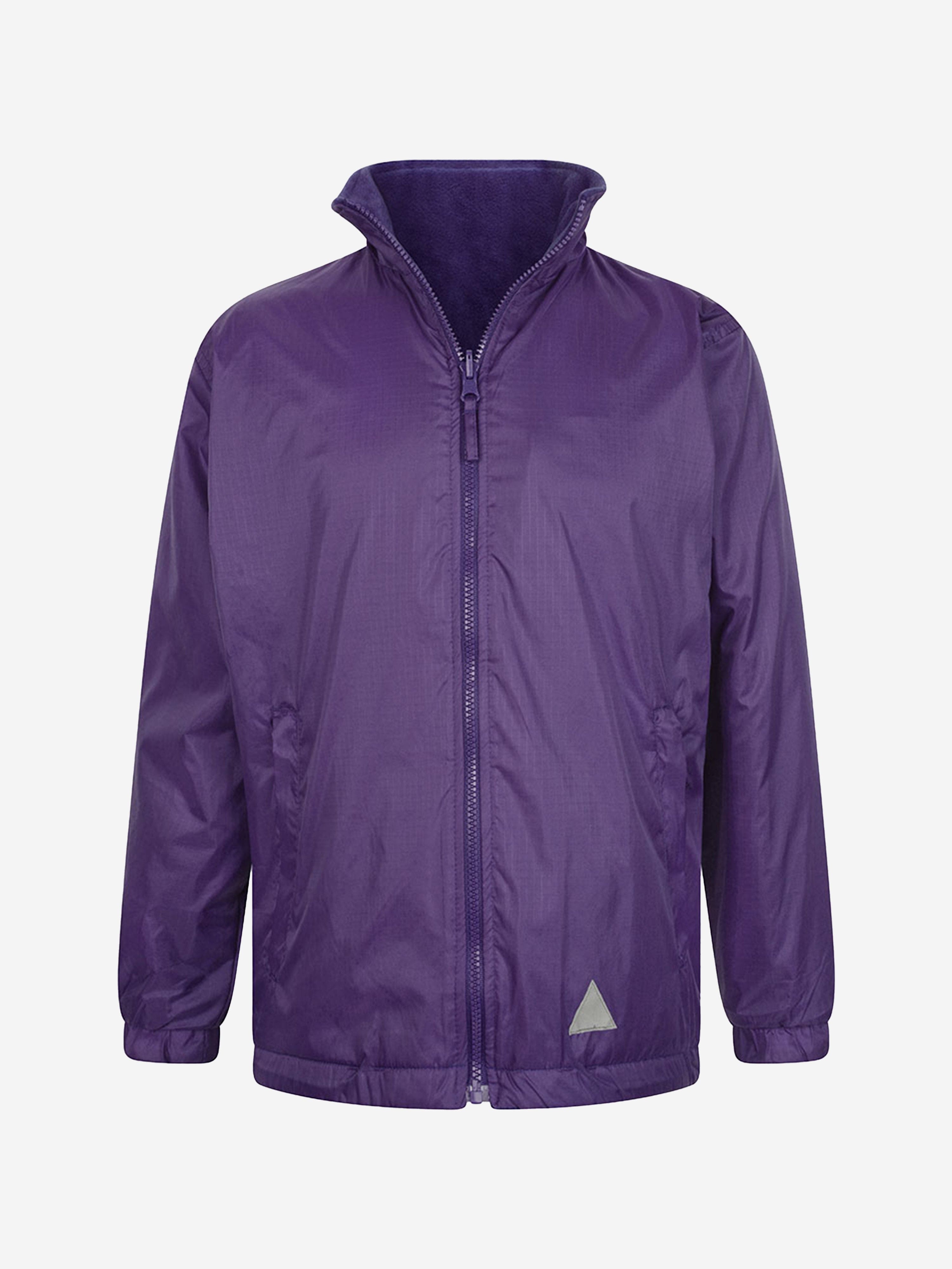 Zeco Kids School Reversible Fleece Jacket in Purple