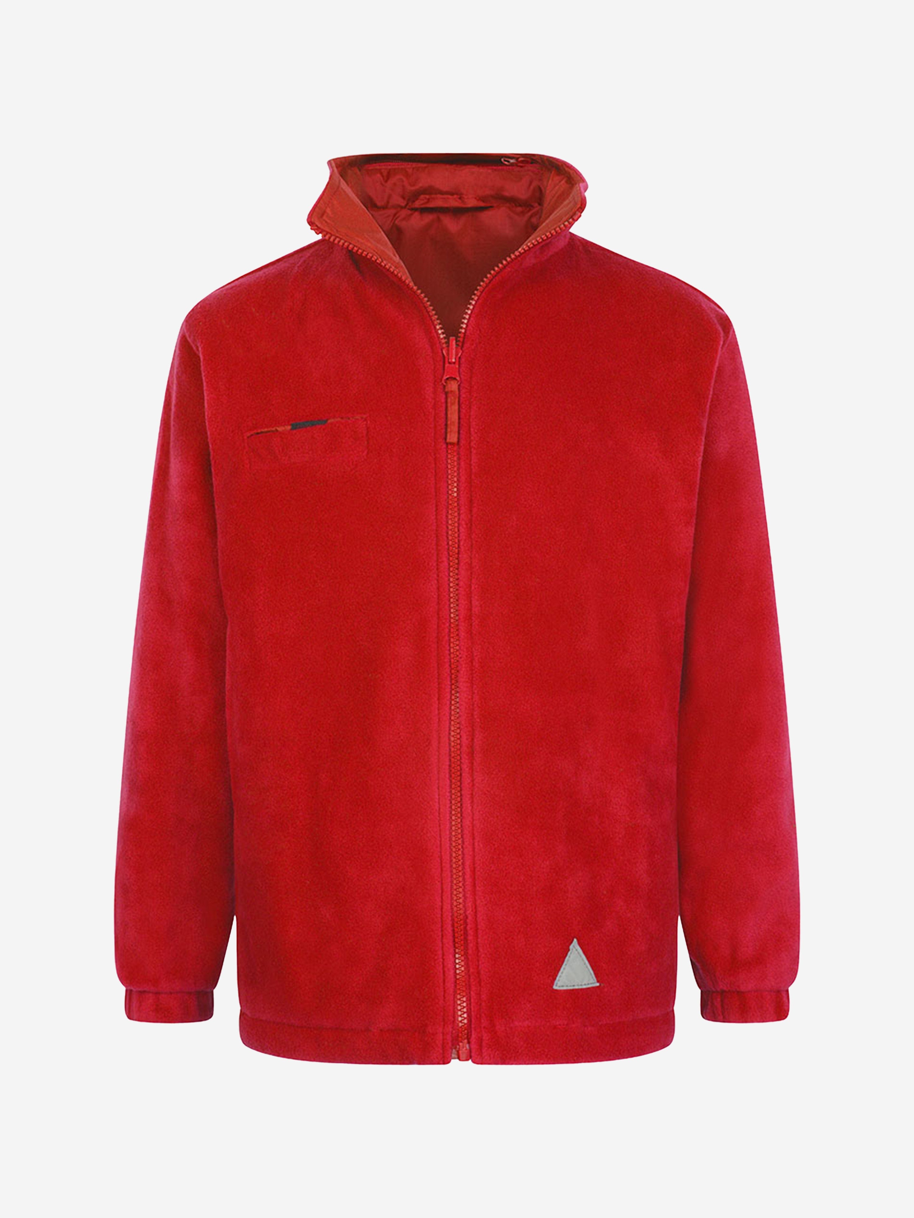 Zeco Kids School Reversible Fleece Jacket in Red