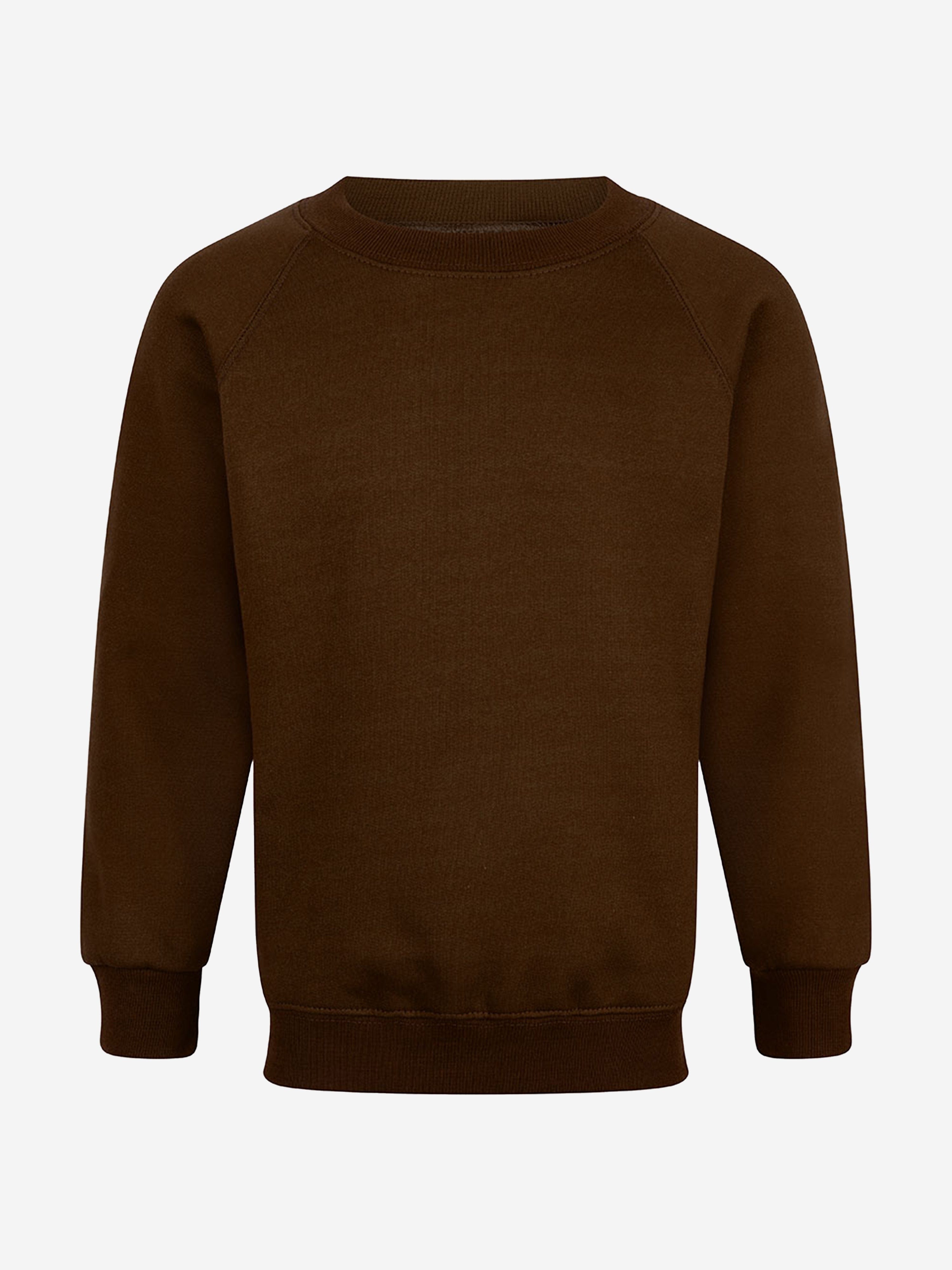 Zeco Kids School Crew Neck Sweatshirt in Brown