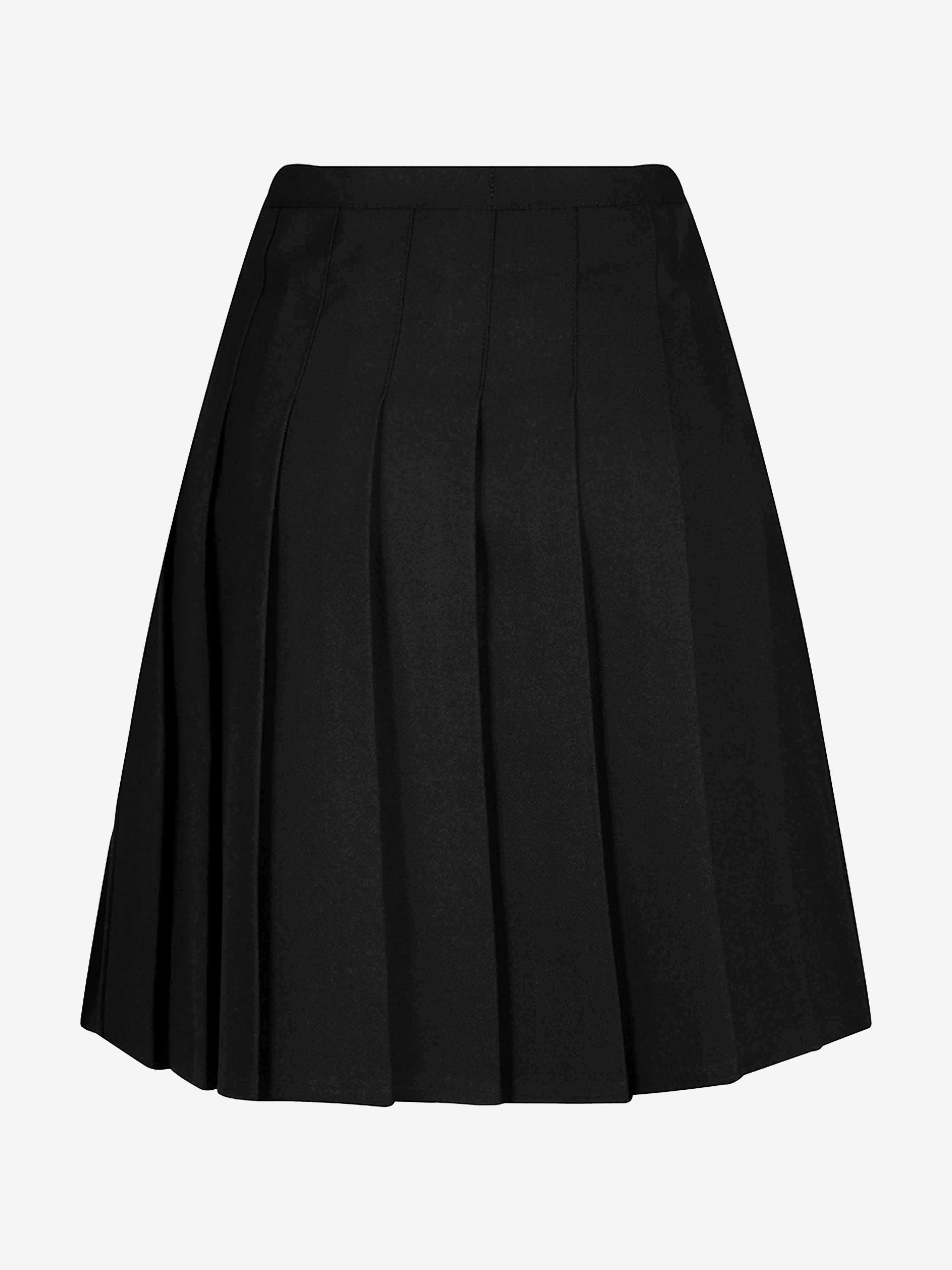 Zeco Girls School Senior Down Pleat Eco Skirt in Black