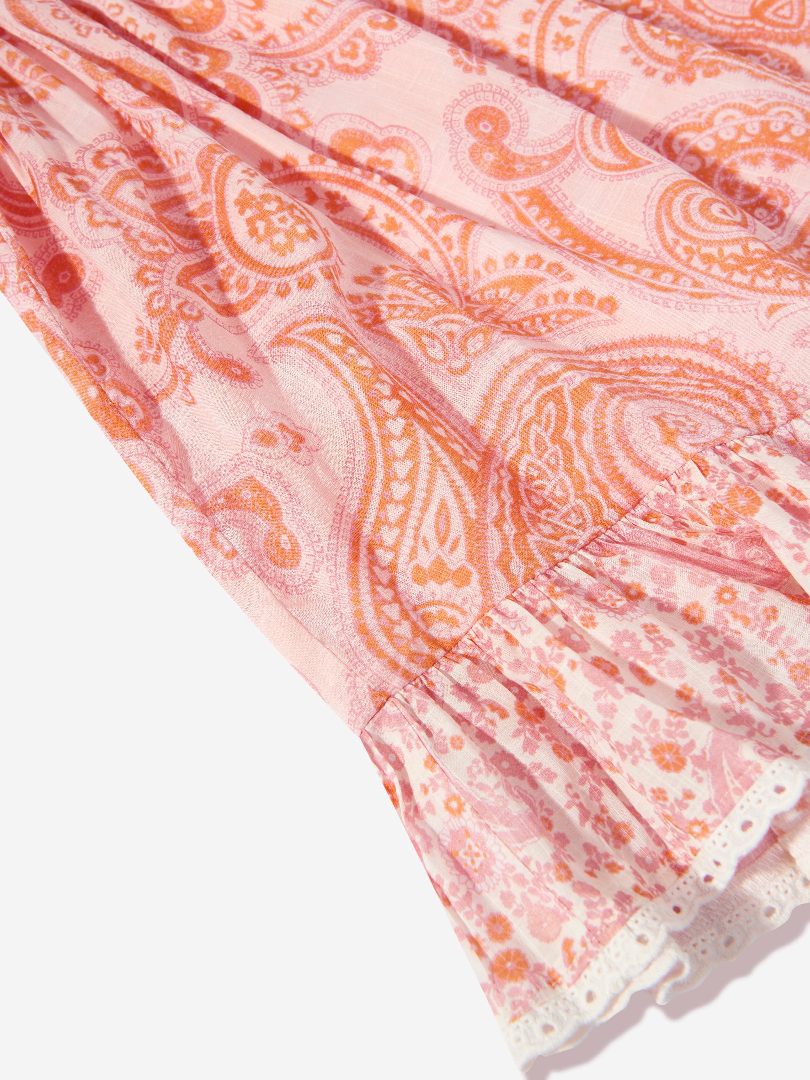 Zimmermann Girls Paisley Ottie Flip Dress in Pink