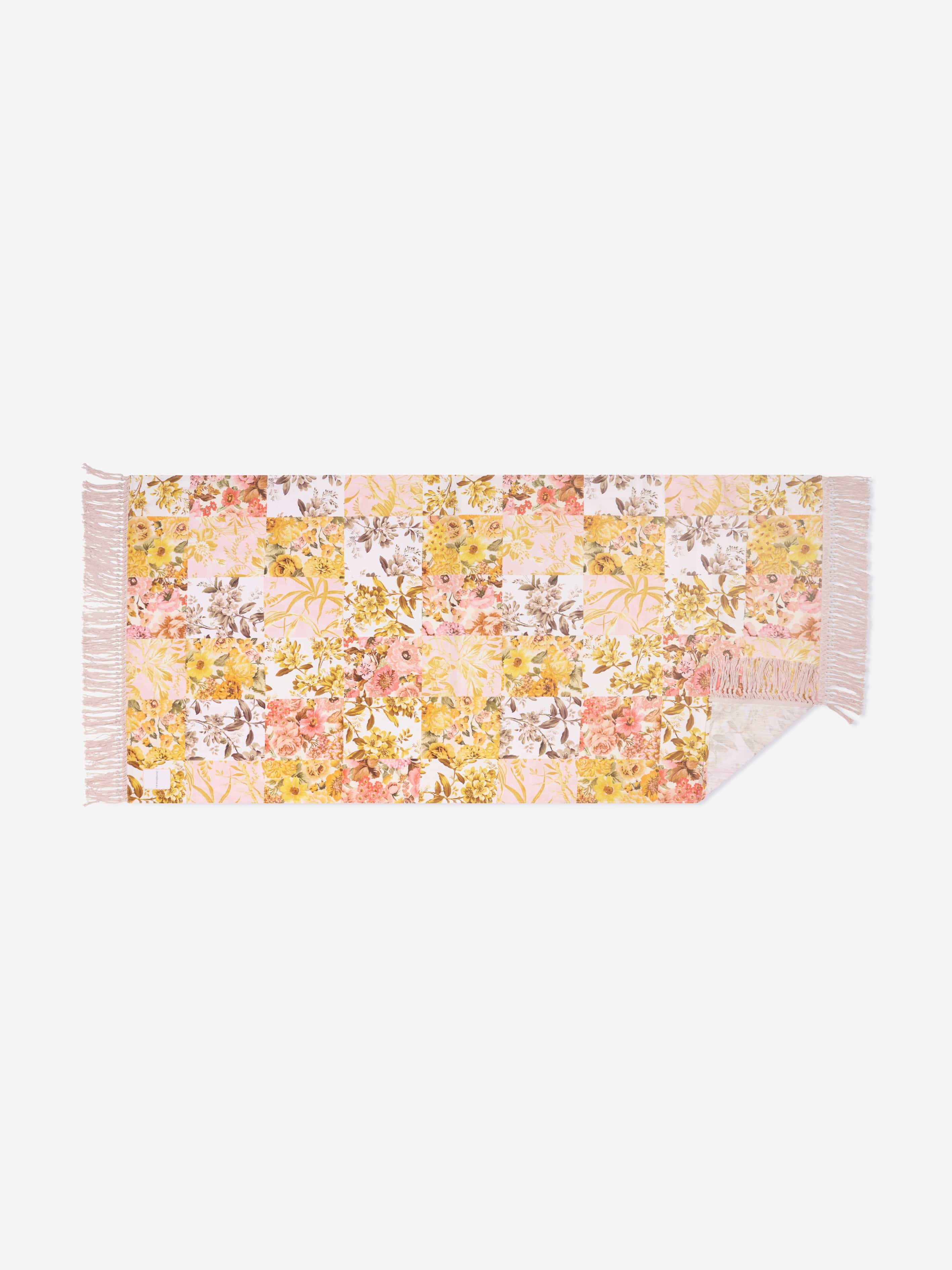 Zimmermann Girls Patch Floral Towel in Yellow