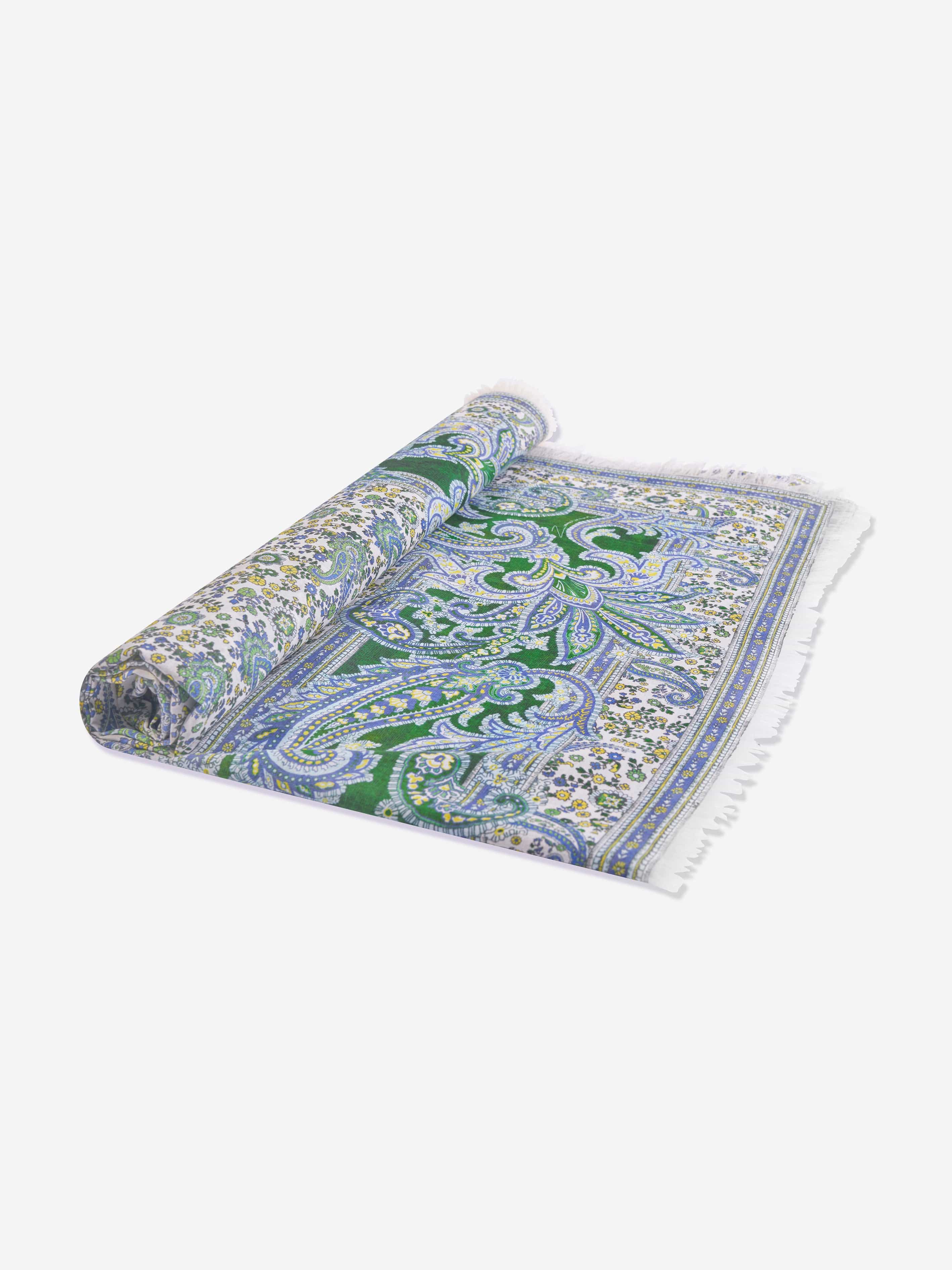 Zimmermann Girls Paisley Print Pareo in Green