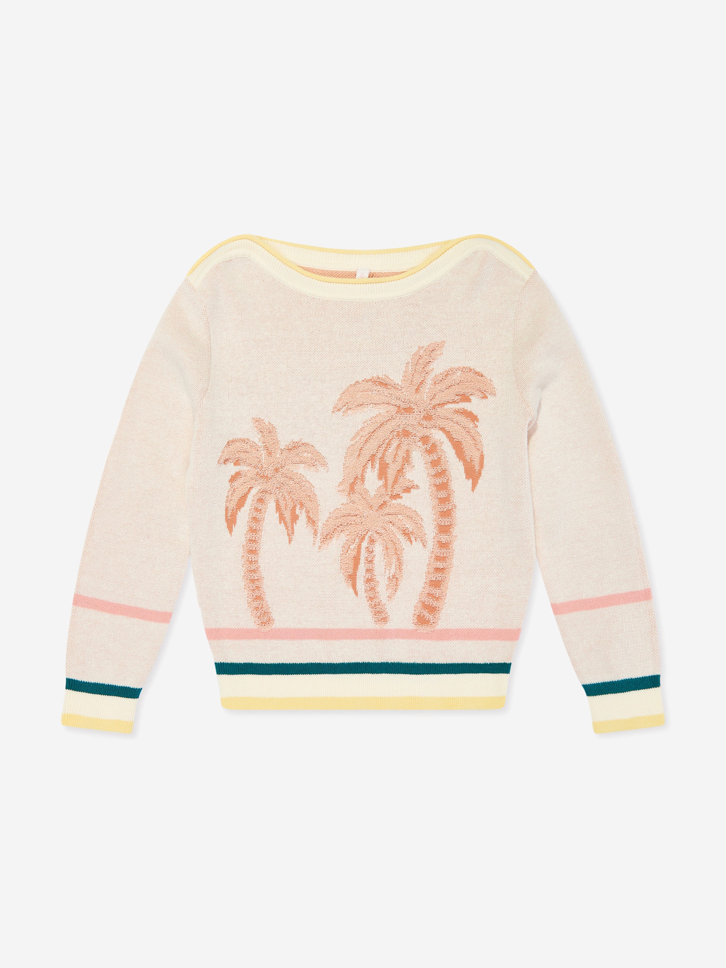 Zimmermann Girls Ottie Jacquard Sweater in Multicolour