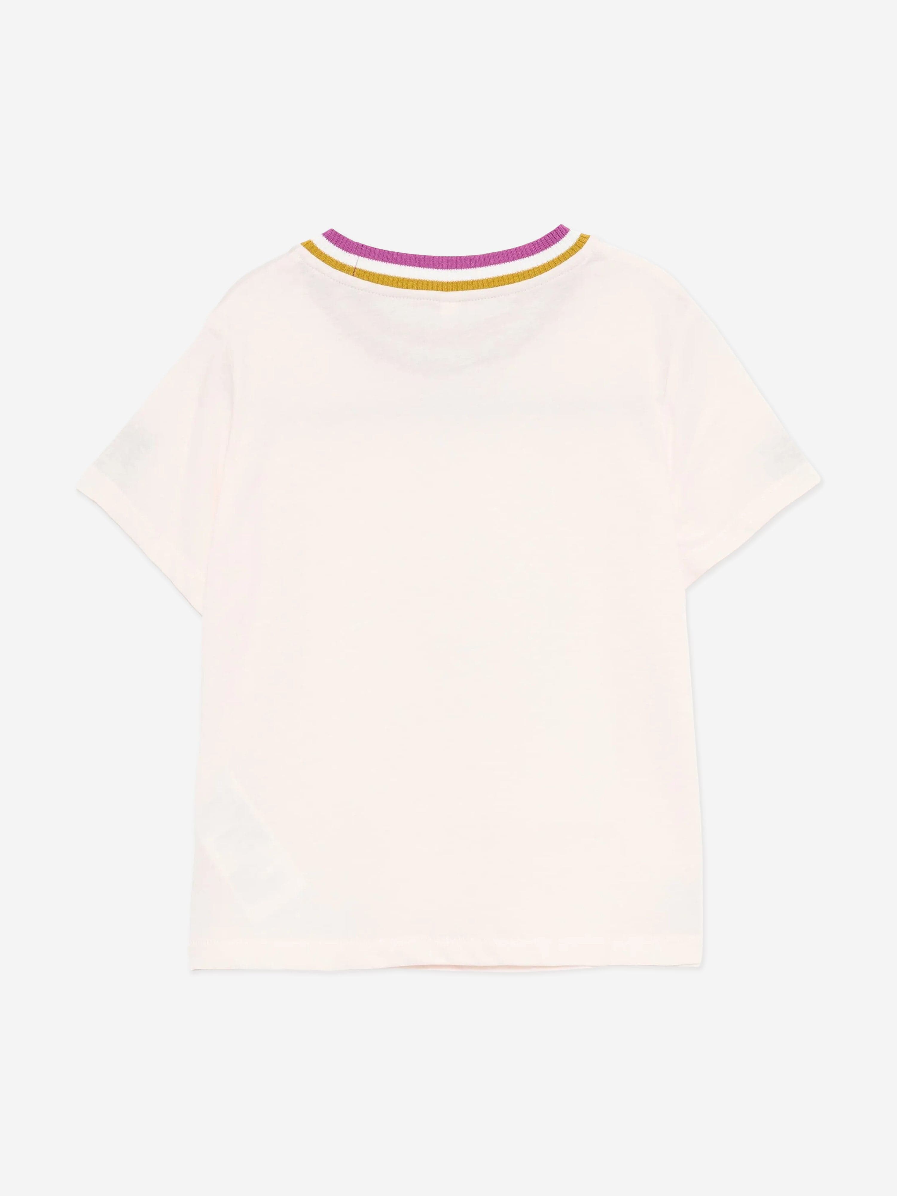 Zimmermann Girls Rhiannon Printed T-Shirt in Pink
