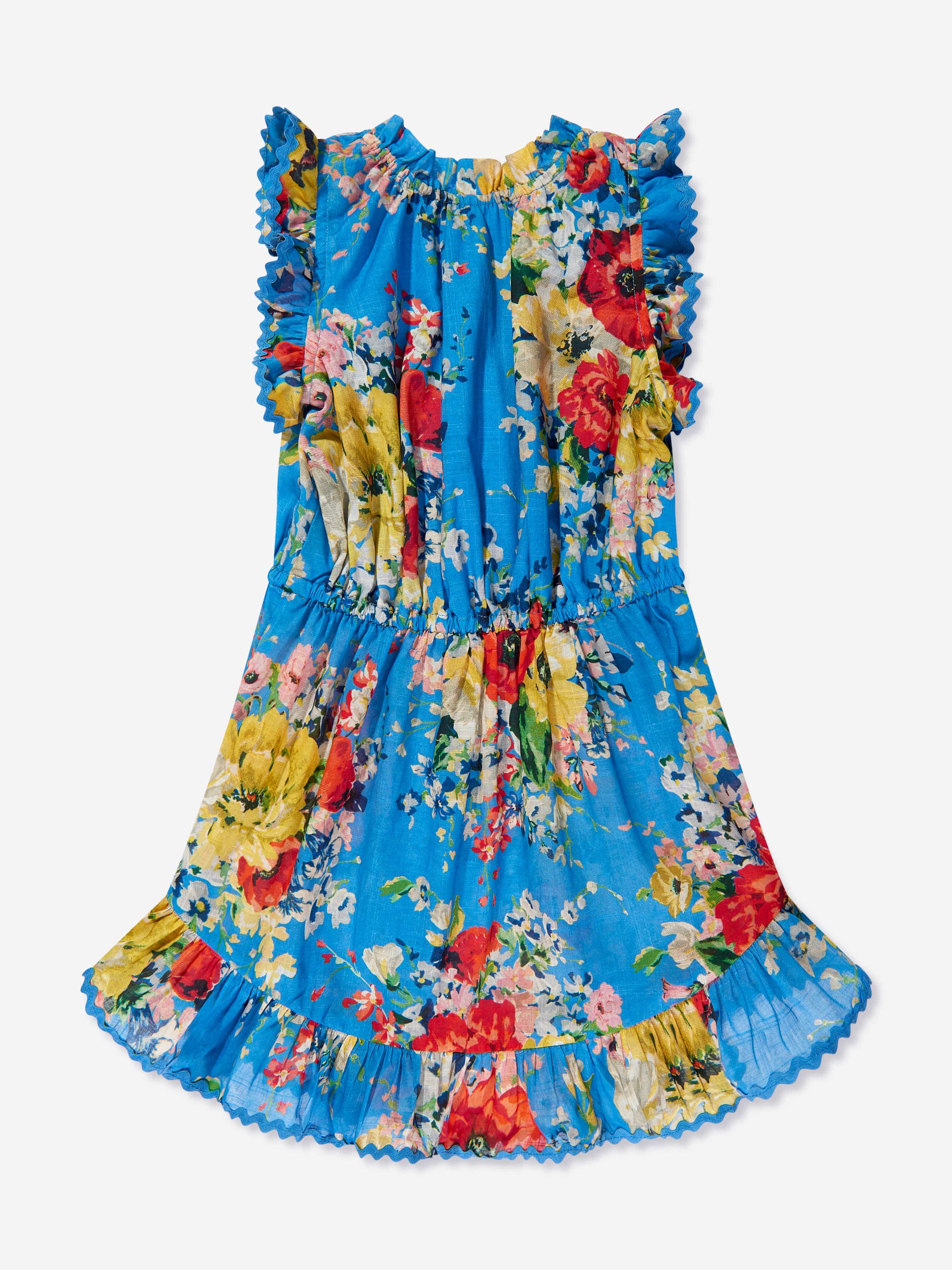 Zimmermann Girls Alight Flip Dress in Blue