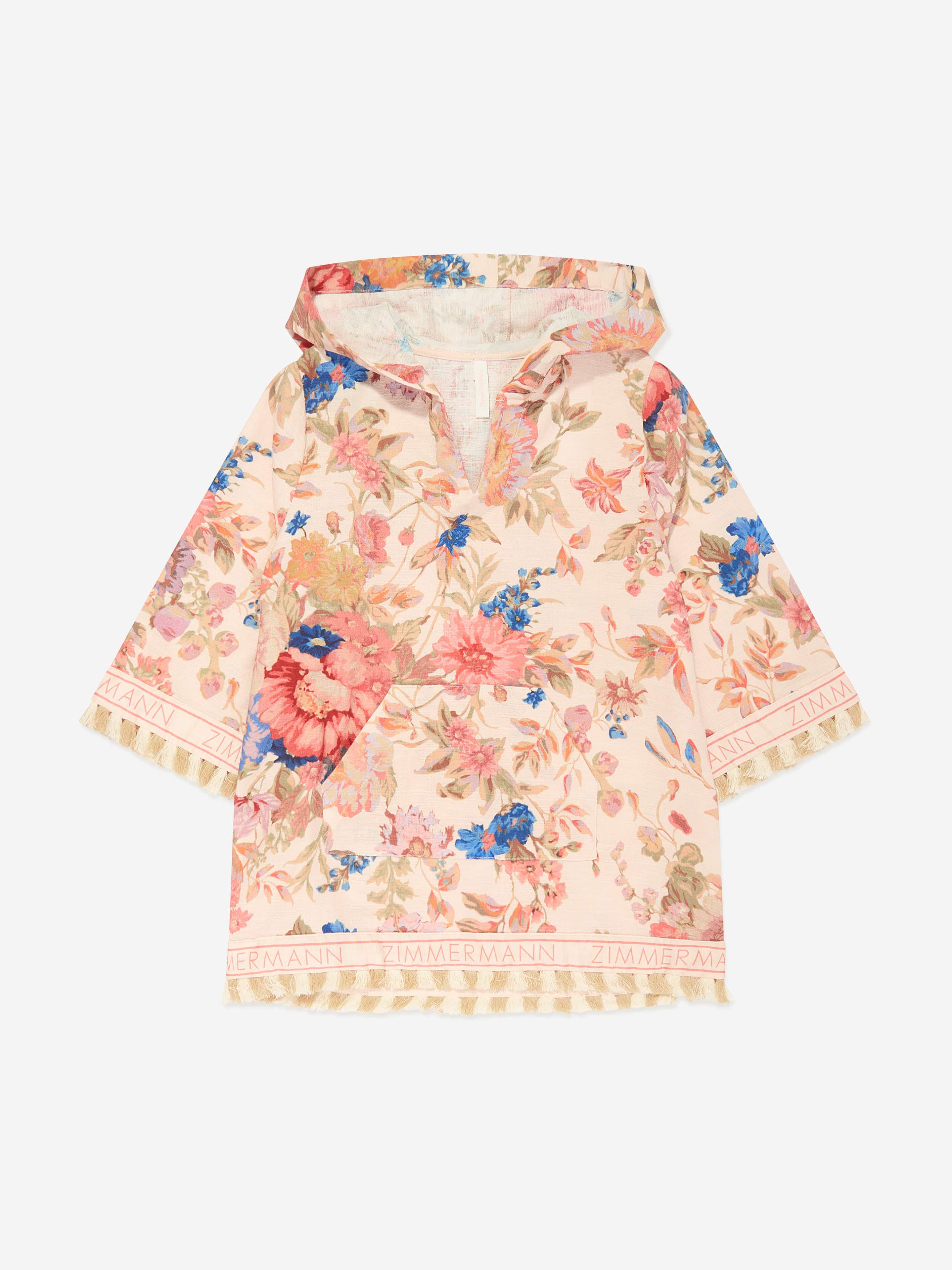 Zimmermann Girls August Floral Coverup in Multicolour