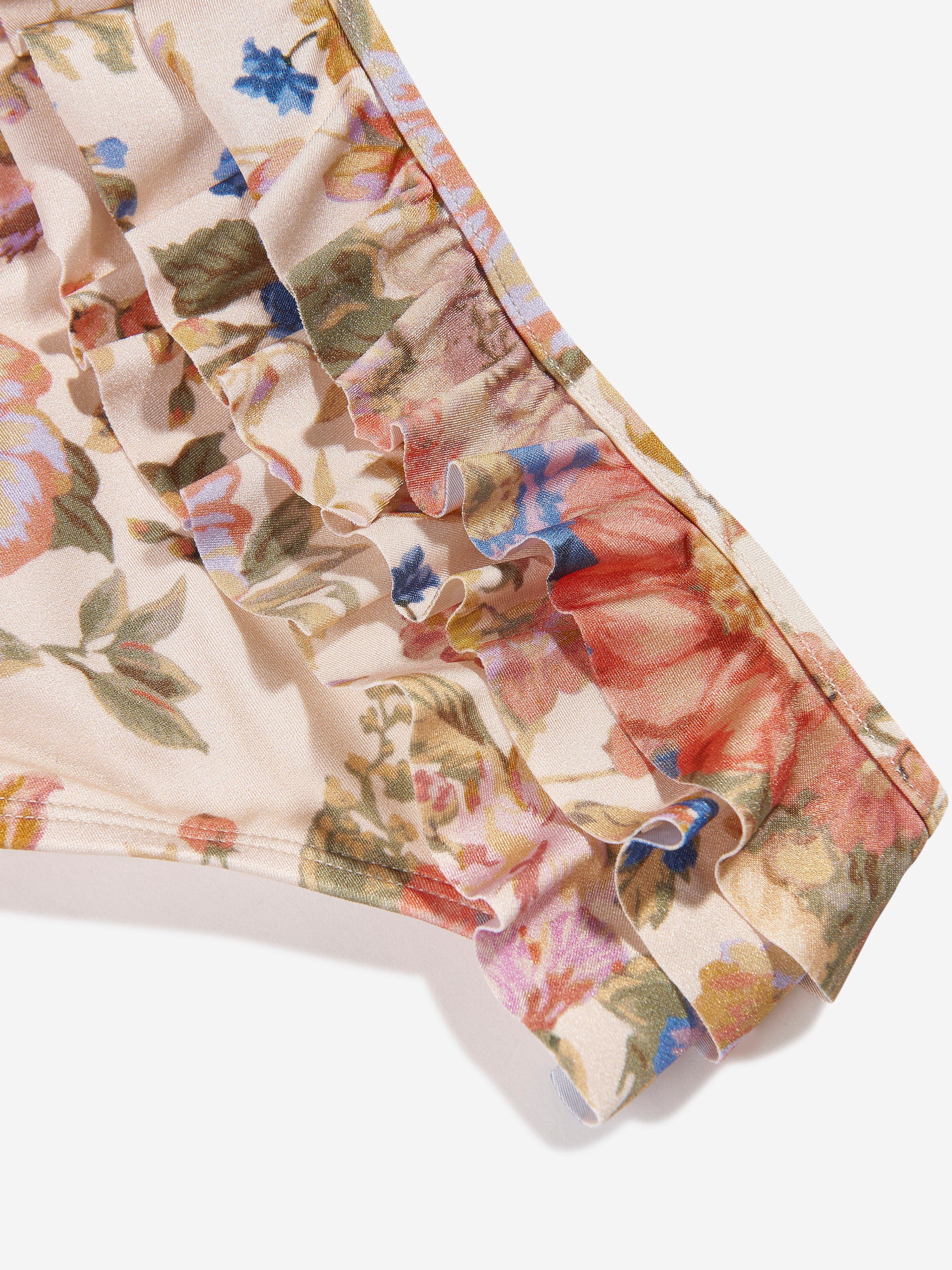 Zimmermann Girls August Frill Bikini Bottoms in Multicolour