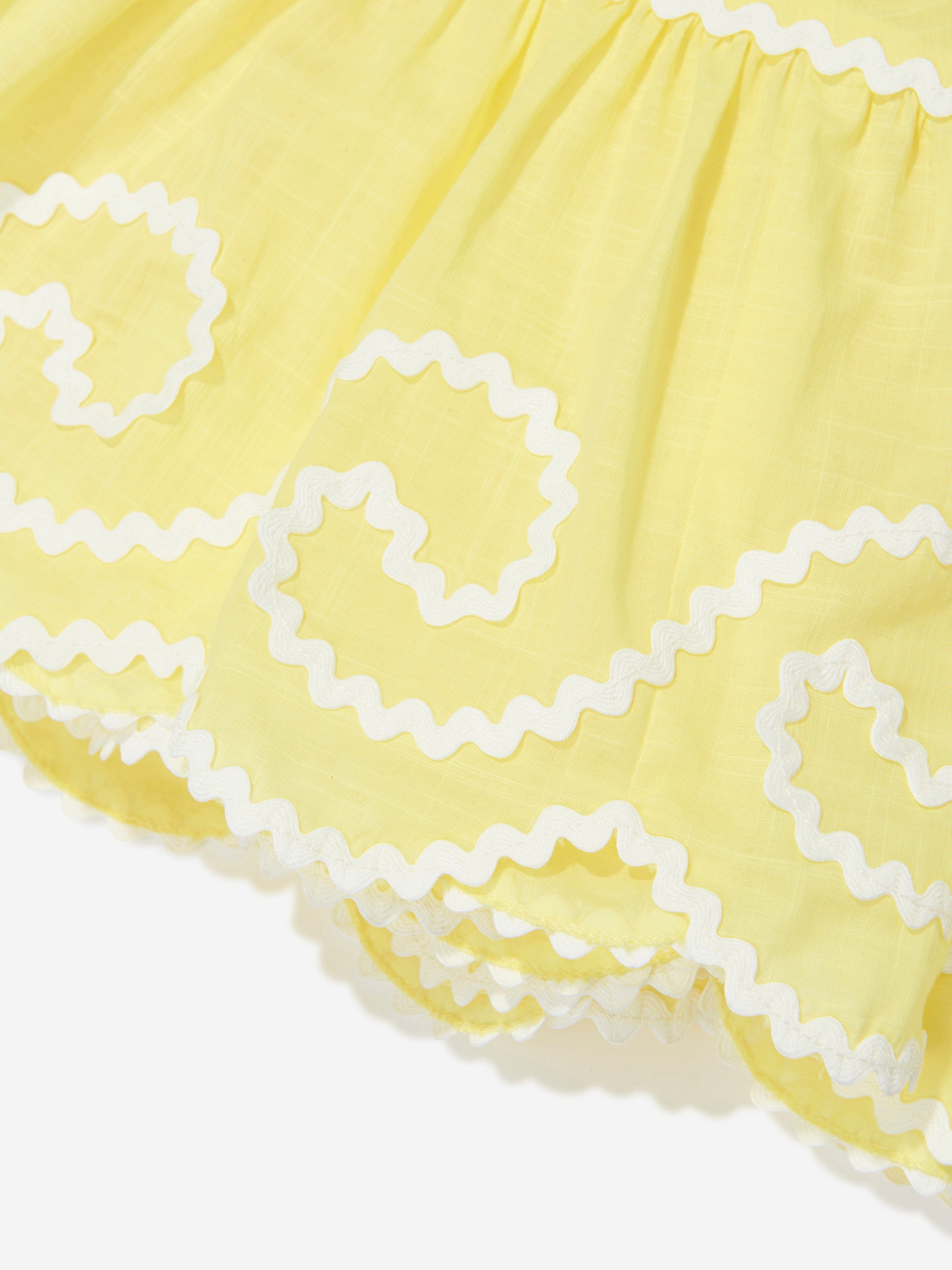 Zimmermann Girls Alight Halter Dress in Yellow