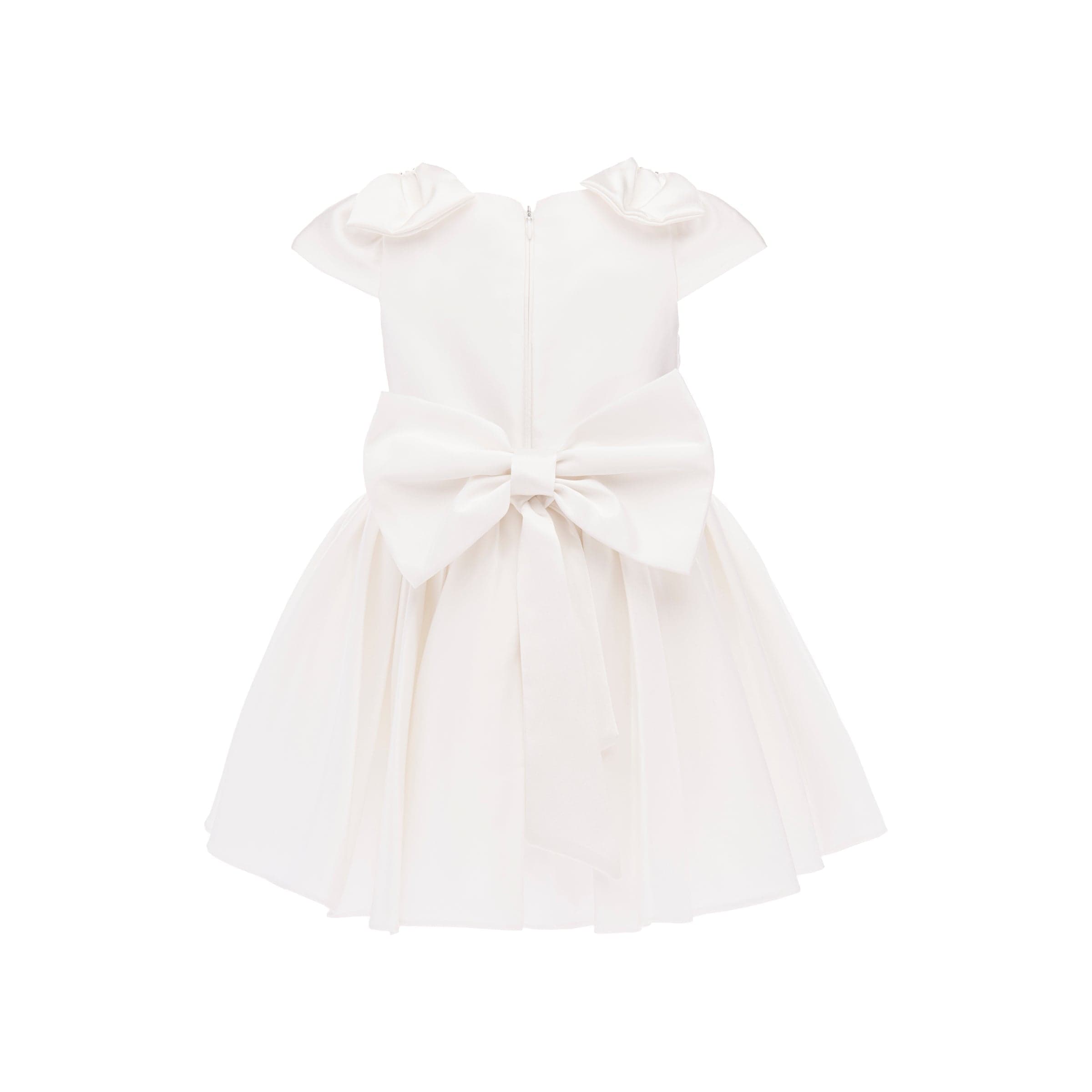 White Alondra Quilted Teacup Dress
