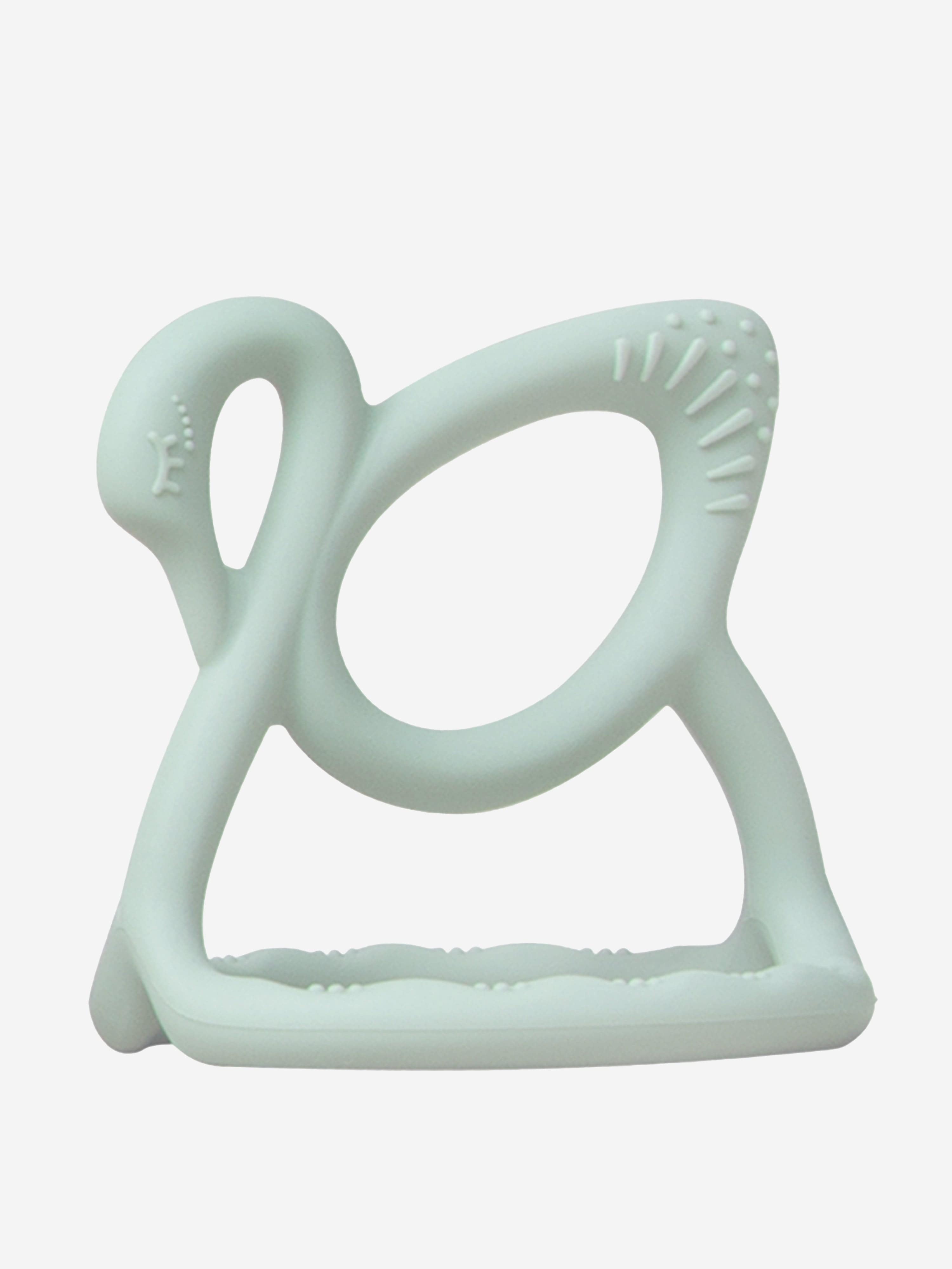 Baby Swan Teether in Green