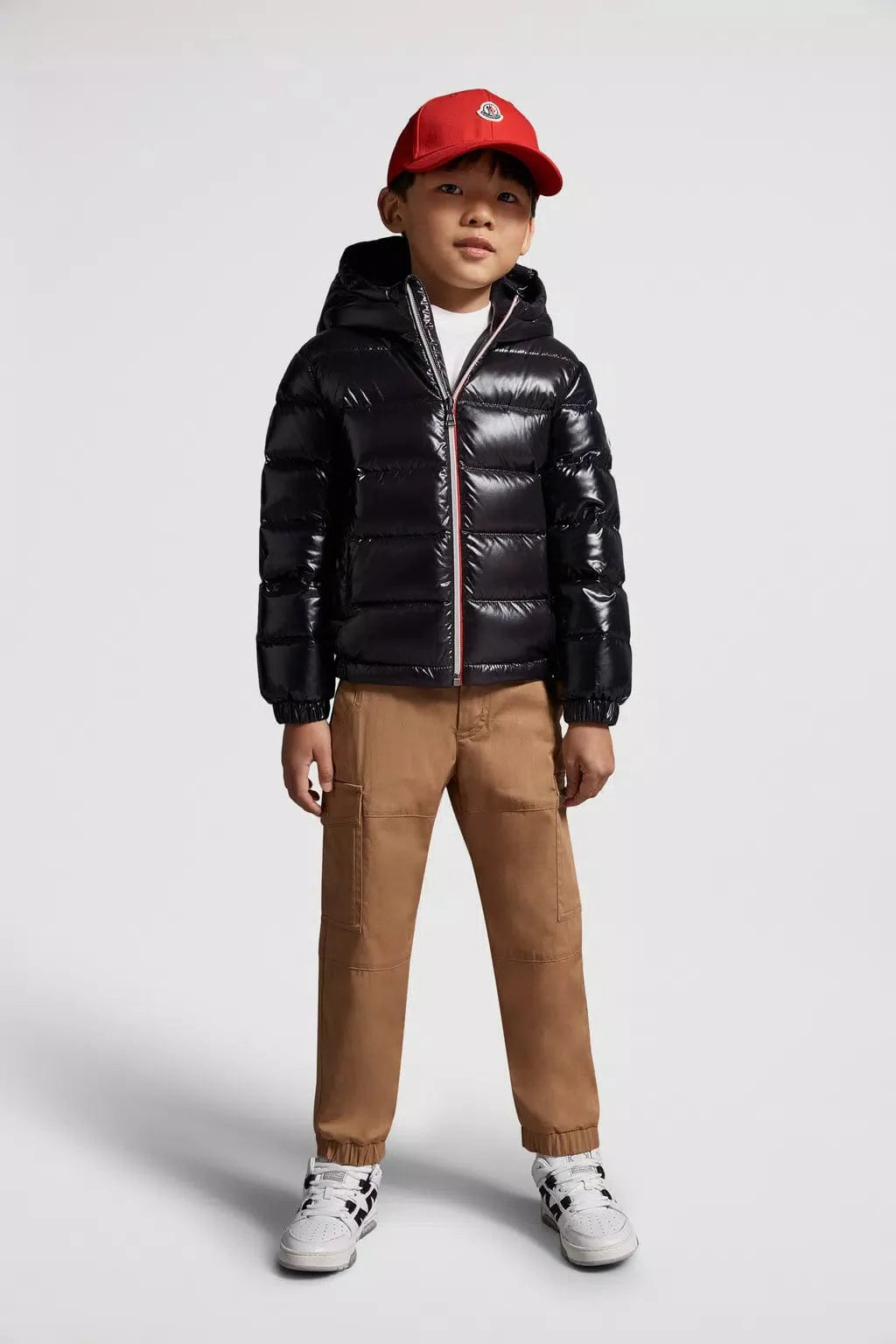 Boys Down Padded New Aubert Jacket in Black