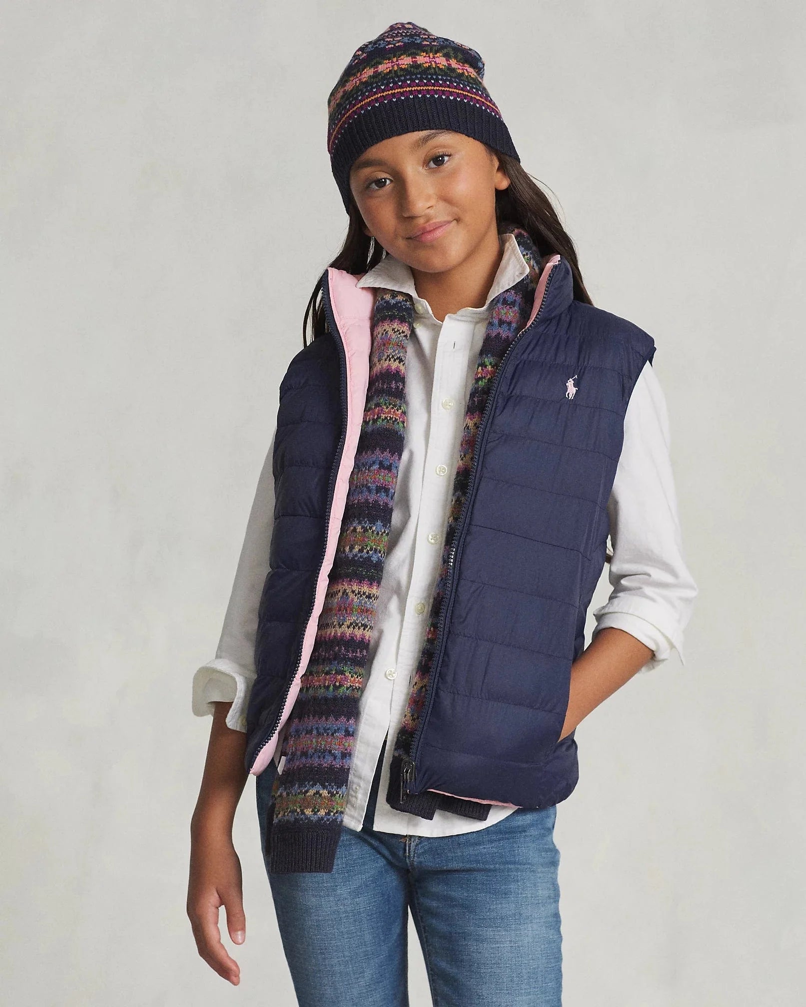 Ralph Lauren Boys Reversible Gilet in Navy