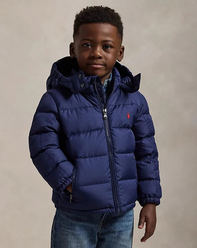 Baby Boys Puffer Jacket in Navy