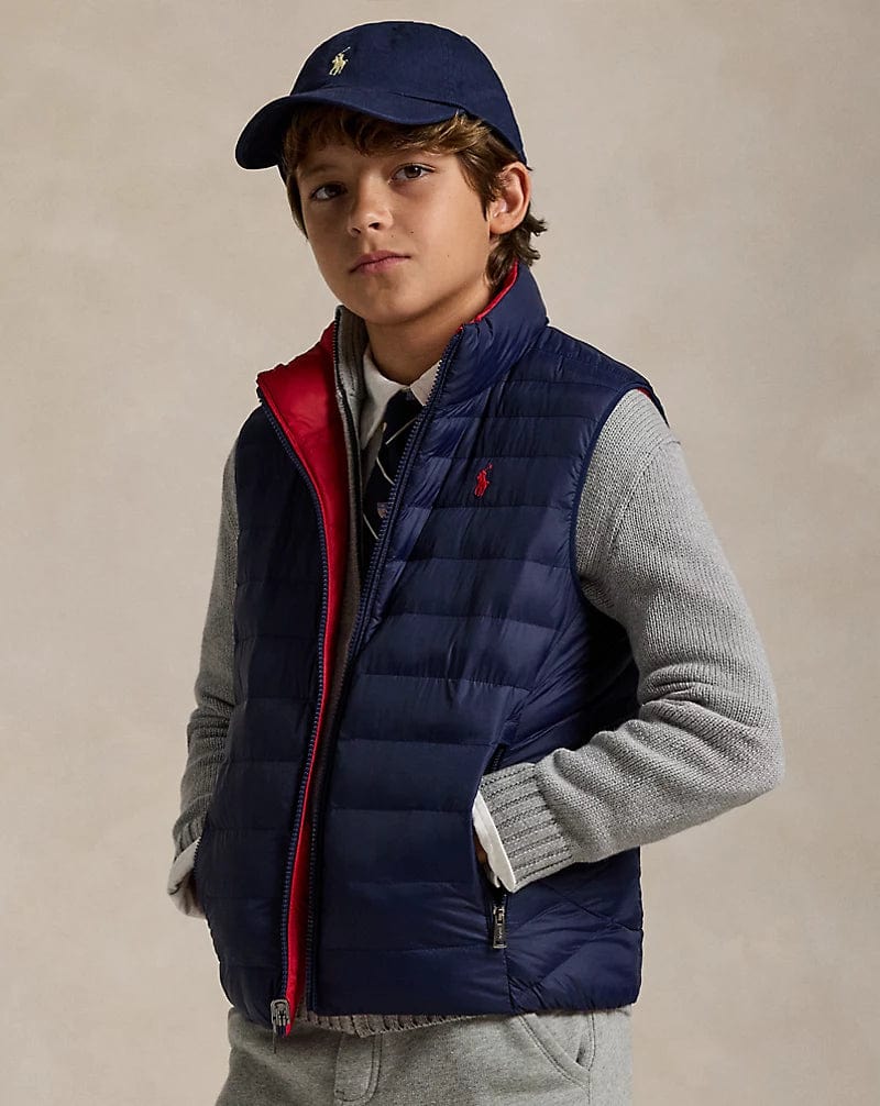 Ralph Lauren Boys Reversible Gilet in Navy