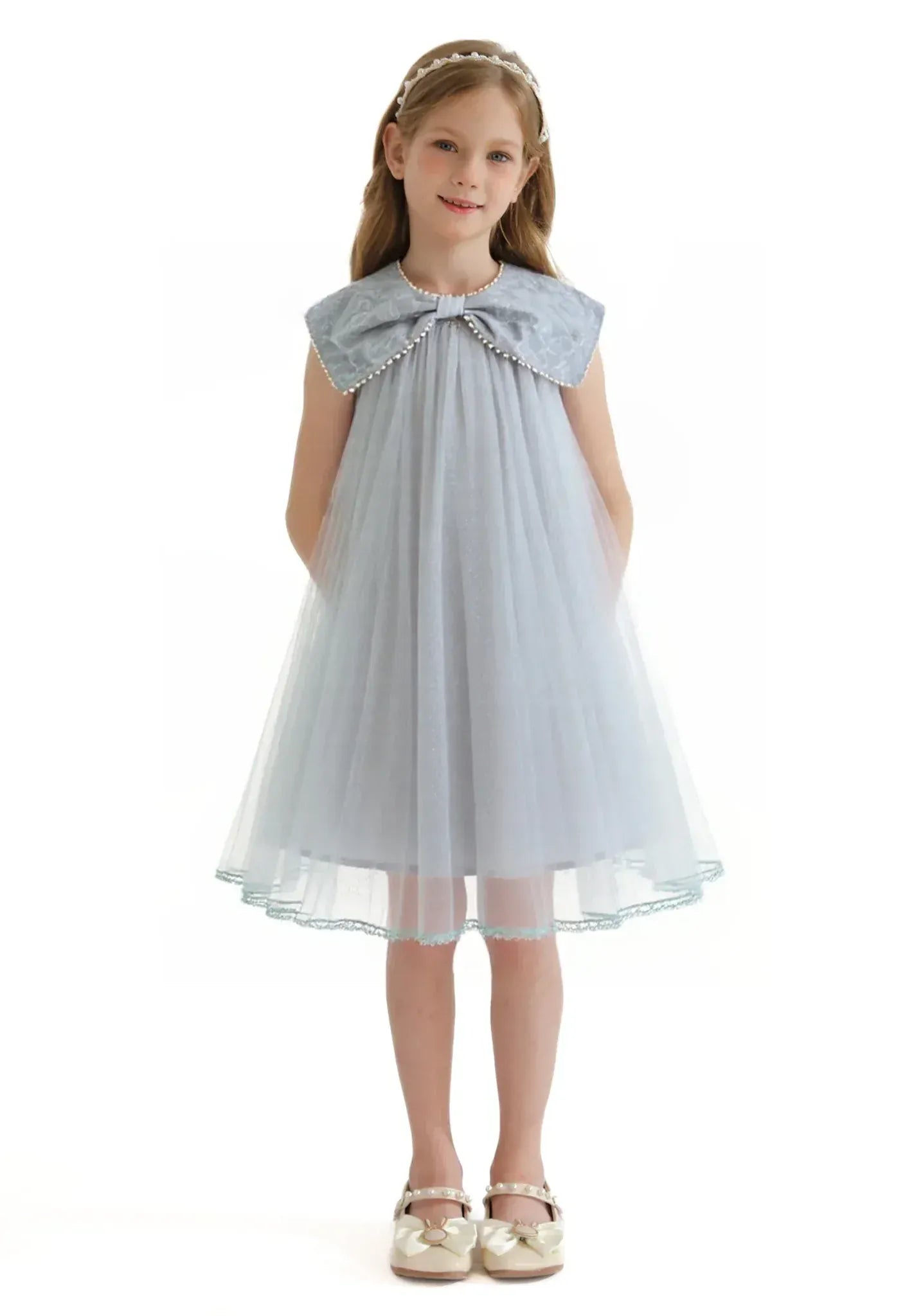 Blue Tulle Party Dress