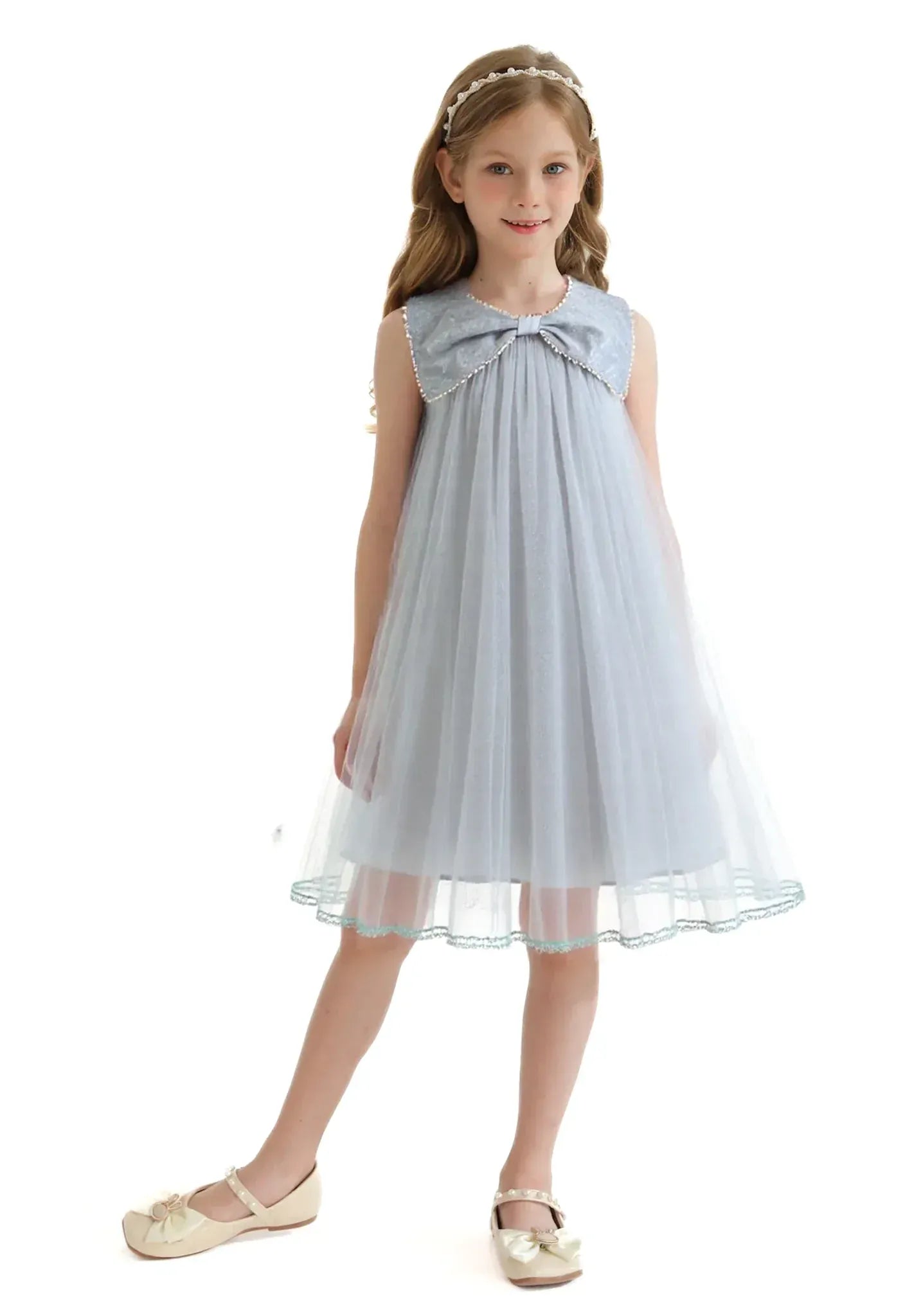 Blue Tulle Party Dress